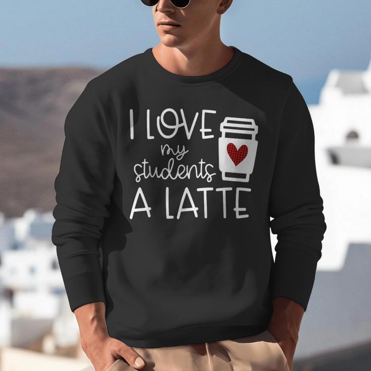 Valentines Day Teacher Tee I Love My Students A Latte Unisex Sweatshirt, funny gift Valentines Day Teacher Tee I Love My Students A Latte Unisex Sweatshirt, funny gift