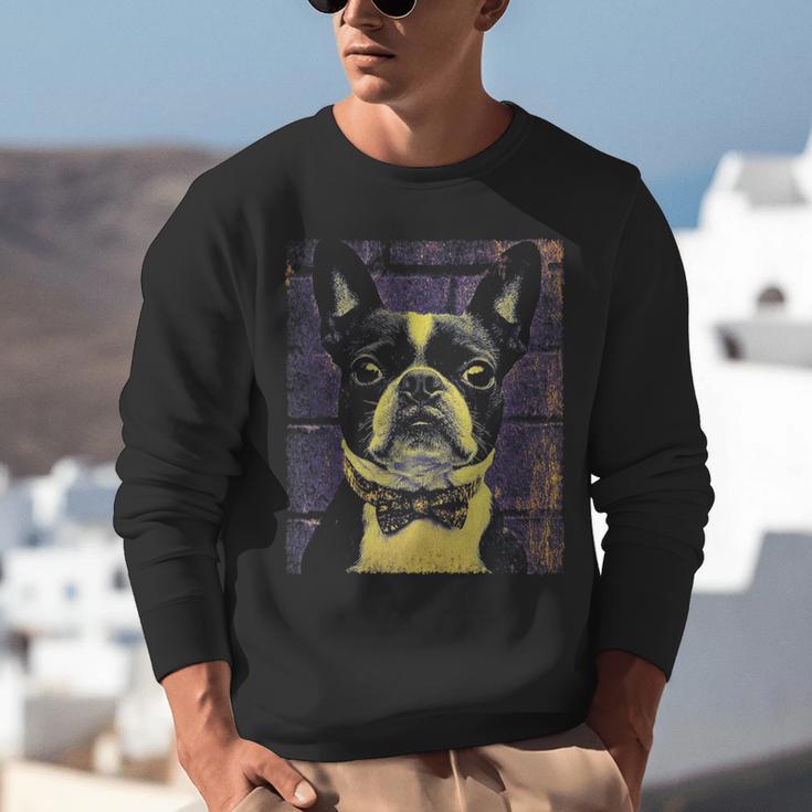 Vintage Boston Terrier Dog Unisex Sweatshirt, funny gift