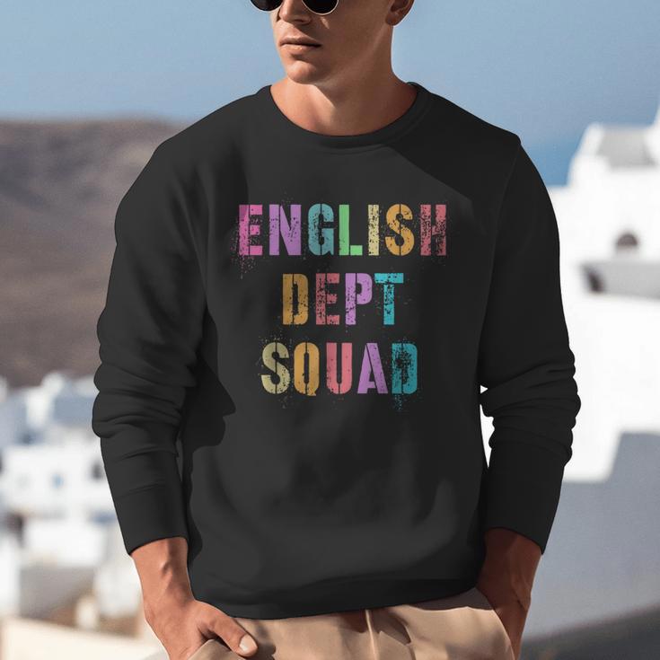 Vintage ENGLISH DEPT SQUAD Back To School Teacher Student Unisex Sweatshirt, English Teacher Sweatshirts, funny gift