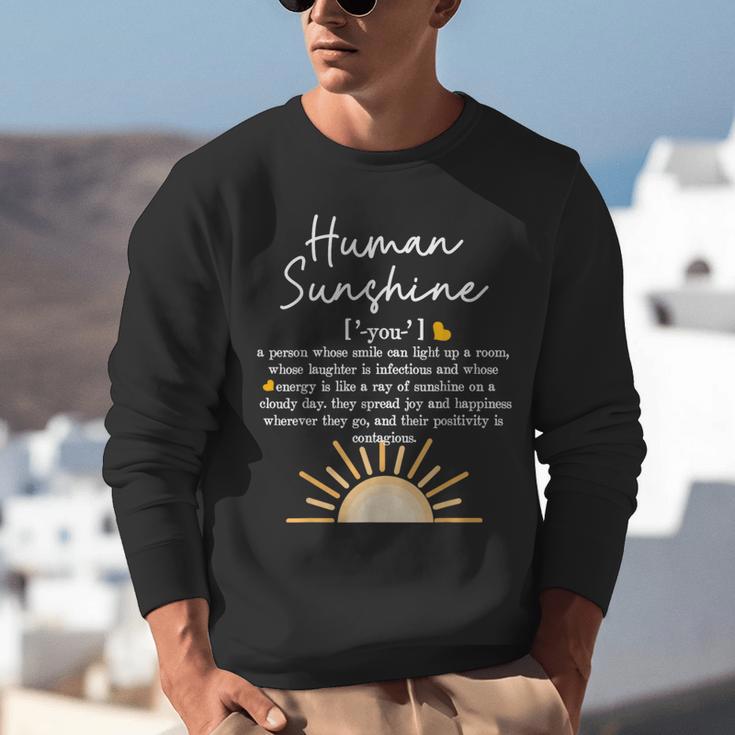 Vintage Human Sunshine Definition Teachers Mom Boss Women Unisex Sweatshirt, funny gift Vintage Human Sunshine Definition Teachers Mom Boss Women Unisex Sweatshirt, funny gift