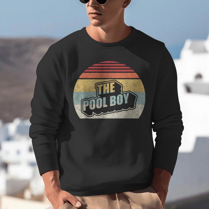 Vintage Retro The Pool Boy Unisex Sweatshirt, funny gift