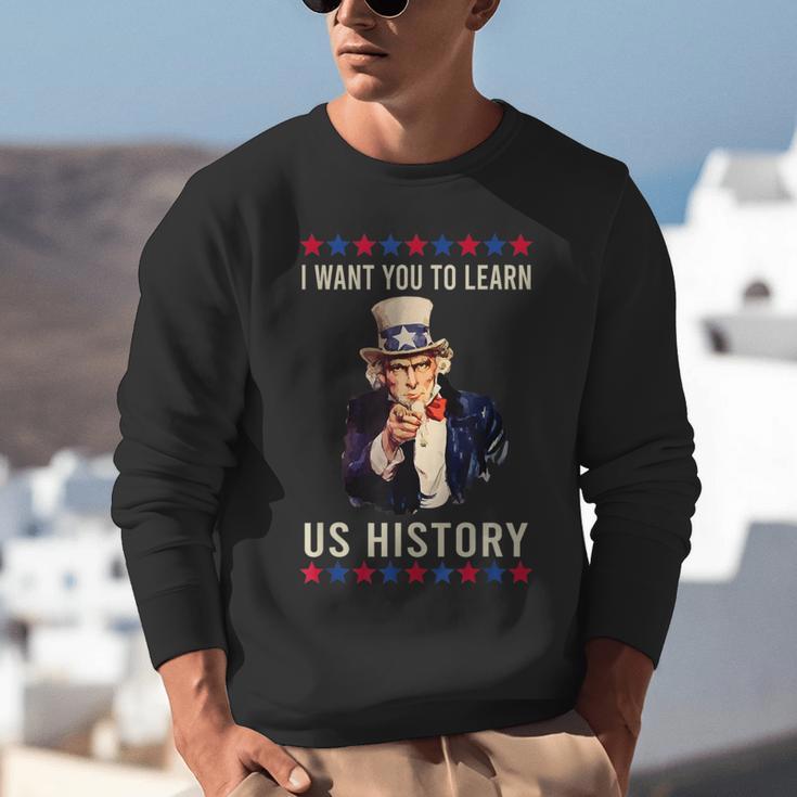 I Want You To Learn US History American Teacher School For Men Women Unisex Sweatshirt, History Teacher Sweatshirts, funny gift I Want You To Learn US History American Teacher School For Men Women Unisex Sweatshirt, History Teacher Sweatshirts, funny gift