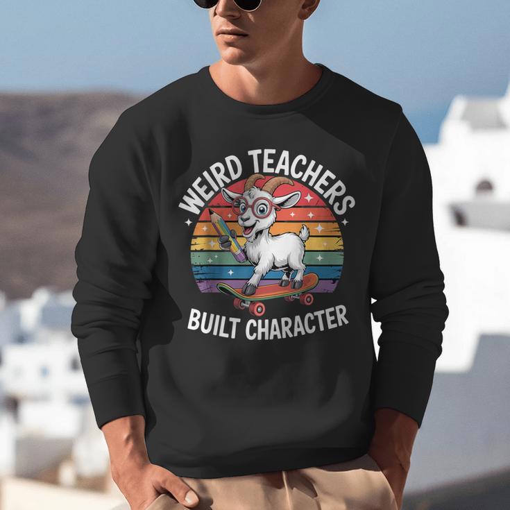 Weird Teachers Build Character Teacher Unisex Sweatshirt, funny gift Weird Teachers Build Character Teacher Unisex Sweatshirt, funny gift