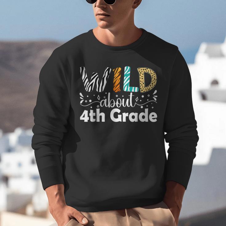 Wild About 4th Grade First Day Of School Teacher Student Unisex Sweatshirt, First Grade Teacher Sweatshirts, 4th Grade Teacher Sweatshirts, funny gift Wild About 4th Grade First Day Of School Teacher Student Unisex Sweatshirt, First Grade Teacher Sweatshirts, 4th Grade Teacher Sweatshirts, funny gift