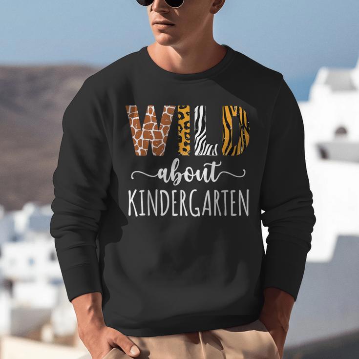 Wild About Kindergarten Teacher Leopard Print Unisex Sweatshirt, funny gift Wild About Kindergarten Teacher Leopard Print Unisex Sweatshirt, funny gift