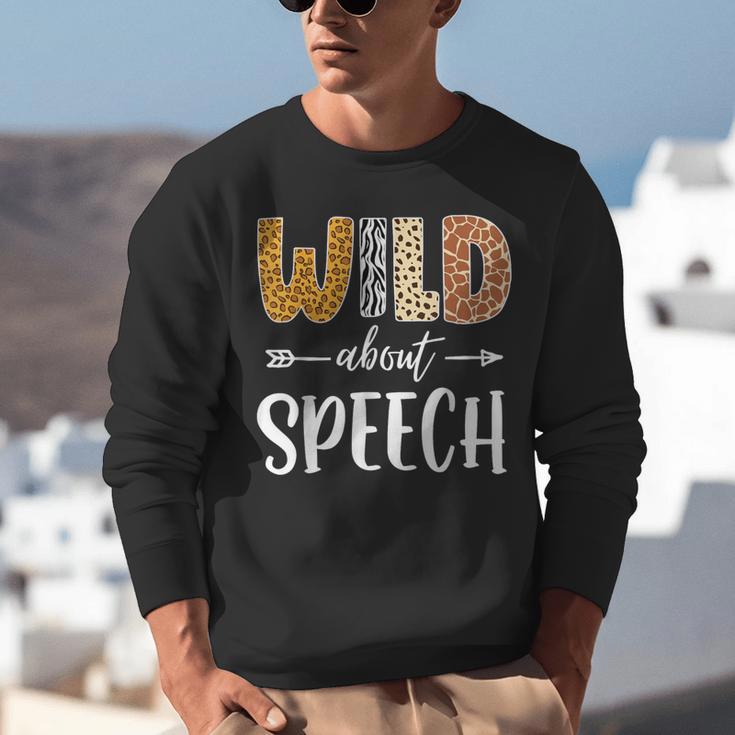 Wild About Speech SLP Leopard Teacher Back To School Kids Unisex Sweatshirt, funny gift Wild About Speech SLP Leopard Teacher Back To School Kids Unisex Sweatshirt, funny gift
