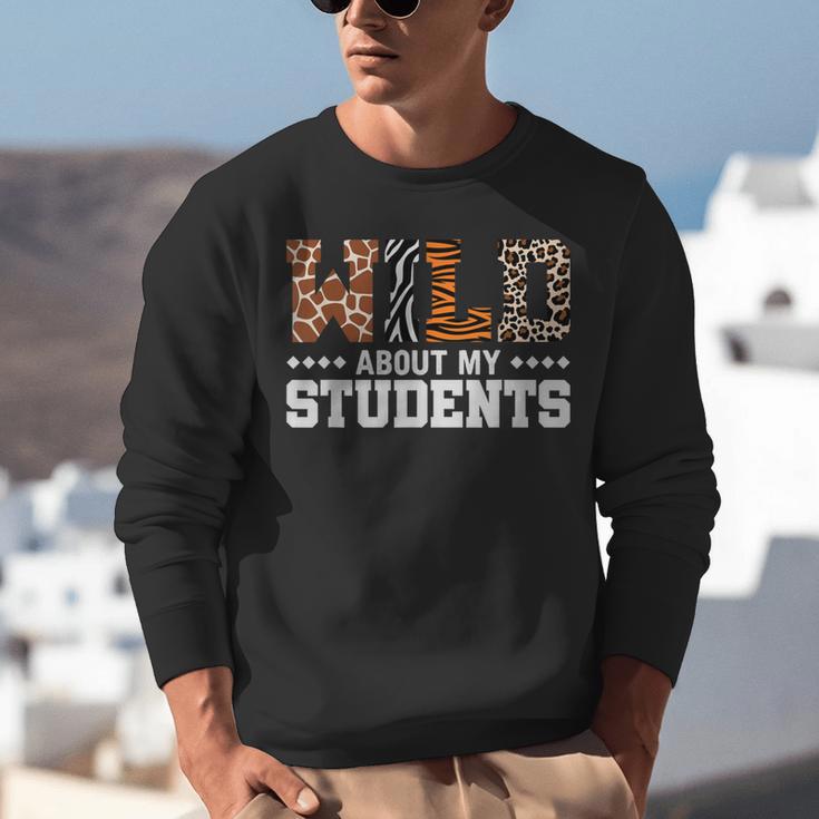 Wild About My Students Shirt Animals Teacher Unisex Sweatshirt, funny gift Wild About My Students Shirt Animals Teacher Unisex Sweatshirt, funny gift