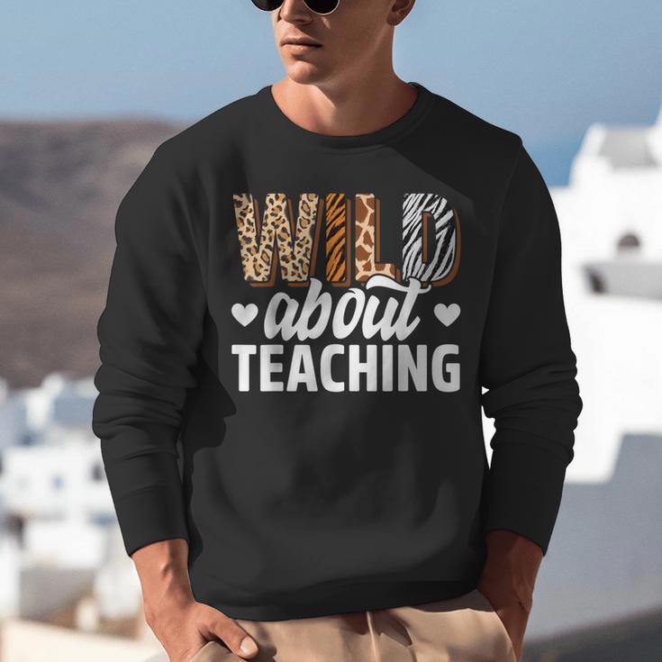 Wild About Teaching Teacher Teaching Back To School Unisex Sweatshirt, funny gift Wild About Teaching Teacher Teaching Back To School Unisex Sweatshirt, funny gift