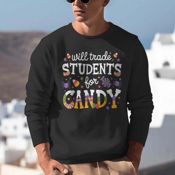 Will Trade Students For Candy Teacher Halloween Costume Tee Unisex Sweatshirt, funny gift Will Trade Students For Candy Teacher Halloween Costume Tee Unisex Sweatshirt, funny gift