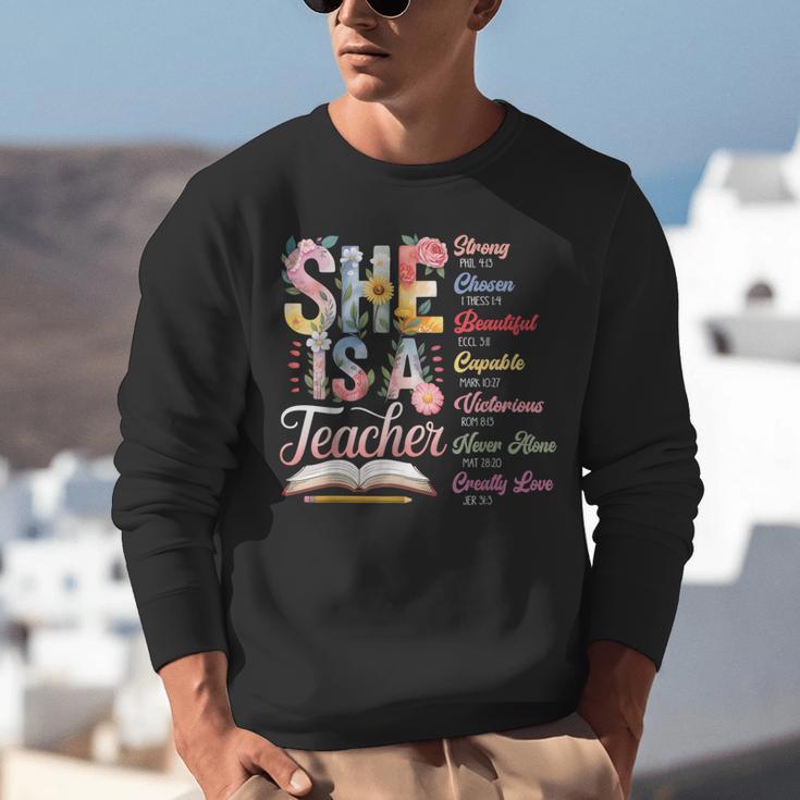 Women Bible Verse Christian Teacher God Says Back To School Unisex Sweatshirt, funny gift Women Bible Verse Christian Teacher God Says Back To School Unisex Sweatshirt, funny gift
