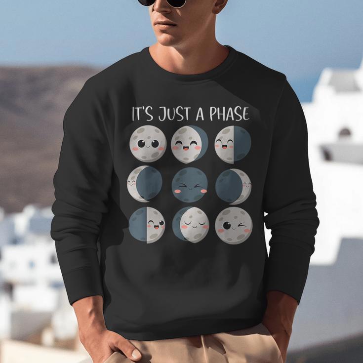 Women Science Teacher Moon Phases Scientist Back To School Unisex Sweatshirt, Science Teacher Sweatshirts, funny gift