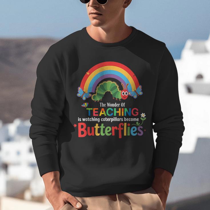 The Wonder Of Teaching Is Watching Caterpillars Teacher Unisex Sweatshirt, funny gift The Wonder Of Teaching Is Watching Caterpillars Teacher Unisex Sweatshirt, funny gift