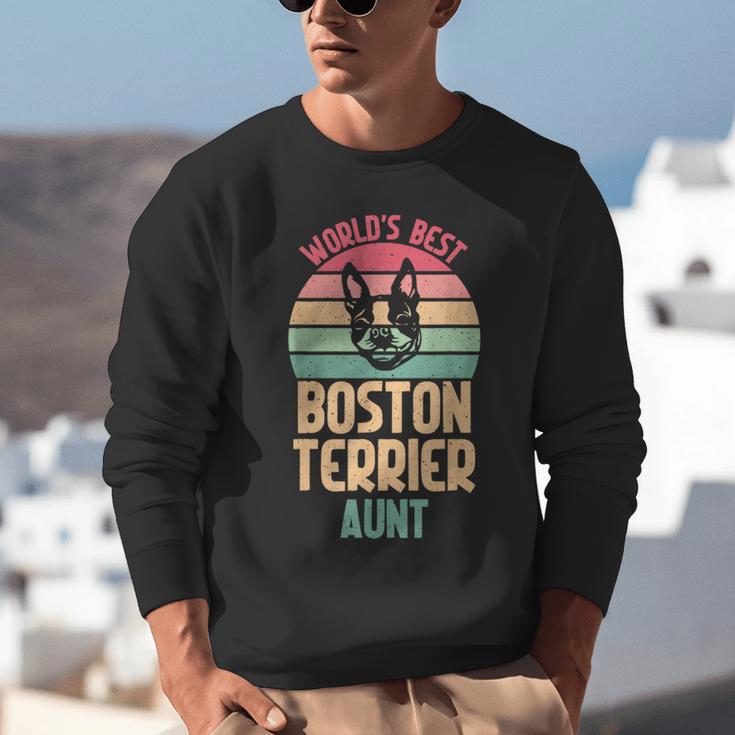 Worlds Best Boston Terrier Aunt Unisex Sweatshirt, funny gift