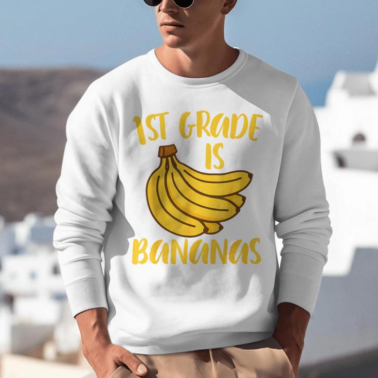 1st Grade Is Bananas Teacher Teaching Back To School Unisex Sweatshirt, funny gift 1st Grade Is Bananas Teacher Teaching Back To School Unisex Sweatshirt, funny gift