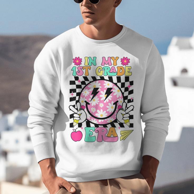 In My 1st Grade Era Smile Face Back To School Teacher Kid Unisex Sweatshirt, funny gift In My 1st Grade Era Smile Face Back To School Teacher Kid Unisex Sweatshirt, funny gift