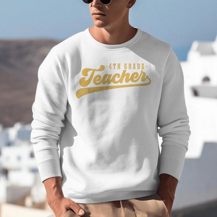 4th Grade Teacher Cute Vintage Graphic Fourth Grade Teacher Unisex Sweatshirt, 4th Grade Teacher Sweatshirts, funny gift 4th Grade Teacher Cute Vintage Graphic Fourth Grade Teacher Unisex Sweatshirt, 4th Grade Teacher Sweatshirts, funny gift