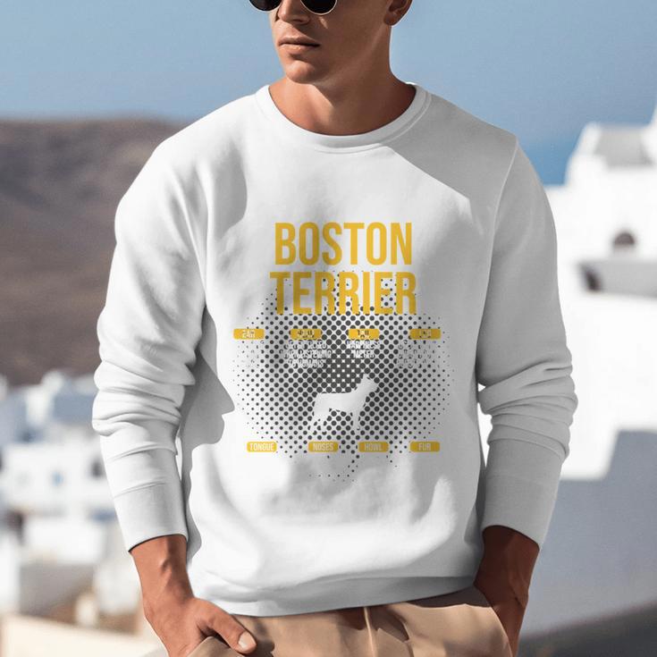 Anatomy Of Boston Terrier Dog Lover Unisex Sweatshirt, funny gift