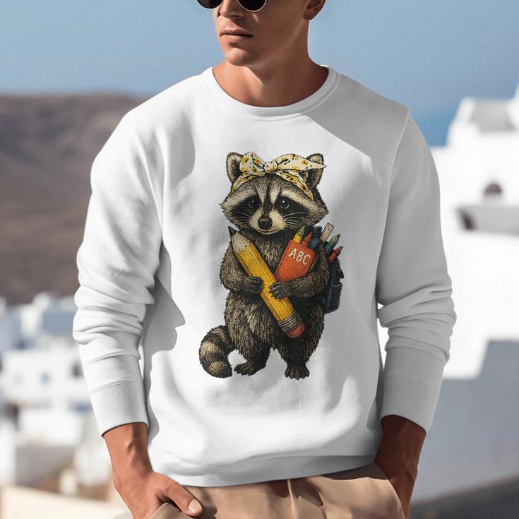Back To School Raccoon Teachers Student Kids Unisex Sweatshirt, funny gift Back To School Raccoon Teachers Student Kids Unisex Sweatshirt, funny gift