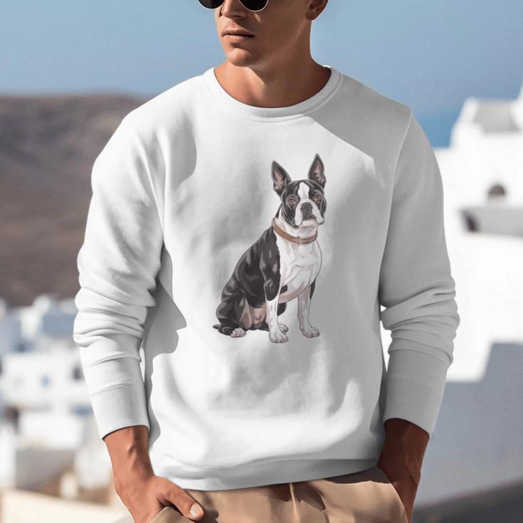 Boston Terrier Dog Dad Boston Terrier Dog Lovers Unisex Sweatshirt, Boston Terrier Dad Sweatshirts, funny gift