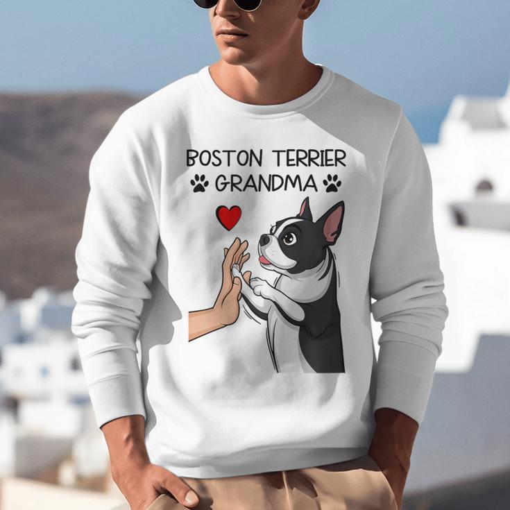 Boston Terrier Grandma Mother's Day Dog Mom Unisex Sweatshirt, Boston Terrier Mom Sweatshirts, funny gift