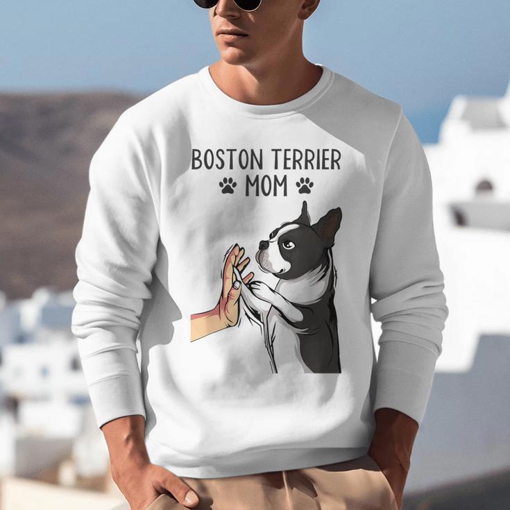 Boston Terrier Mom Dogs Mum Woman Unisex Sweatshirt, Boston Terrier Mom Sweatshirts, funny gift