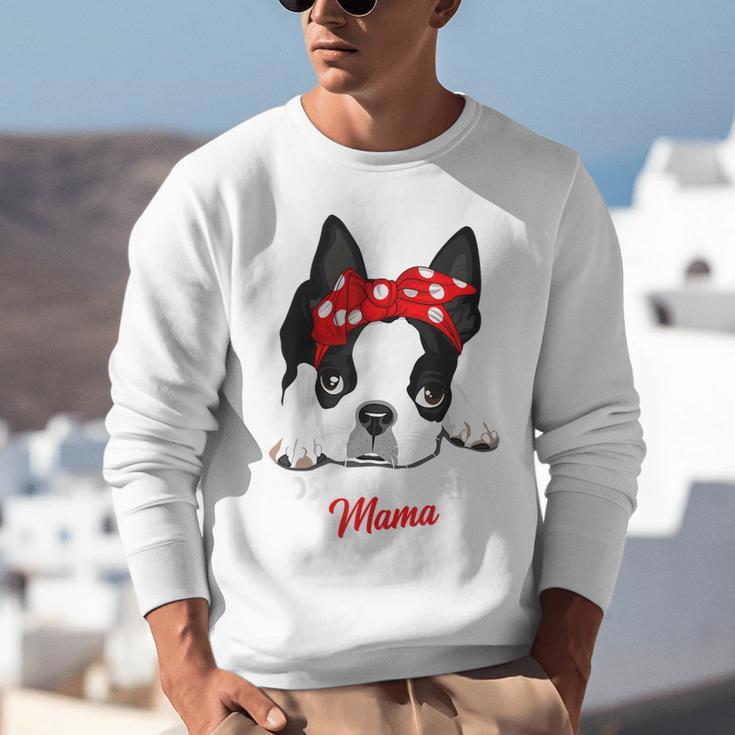 Boston Terrier Mum Dog Woman Idea Unisex Sweatshirt, funny gift