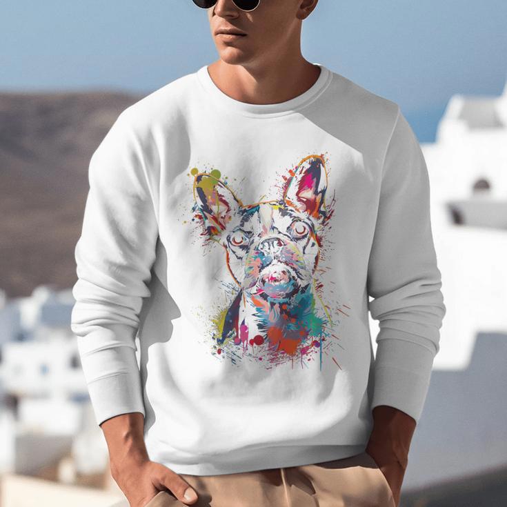 Boston Terrier Splash Unisex Sweatshirt, funny gift