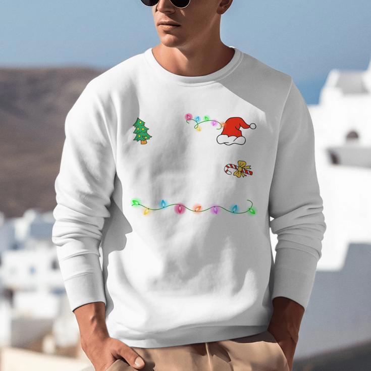 Is It Christmas Break Yet Teacher Xmas Light Santa Hat Unisex Sweatshirt, funny gift Is It Christmas Break Yet Teacher Xmas Light Santa Hat Unisex Sweatshirt, funny gift