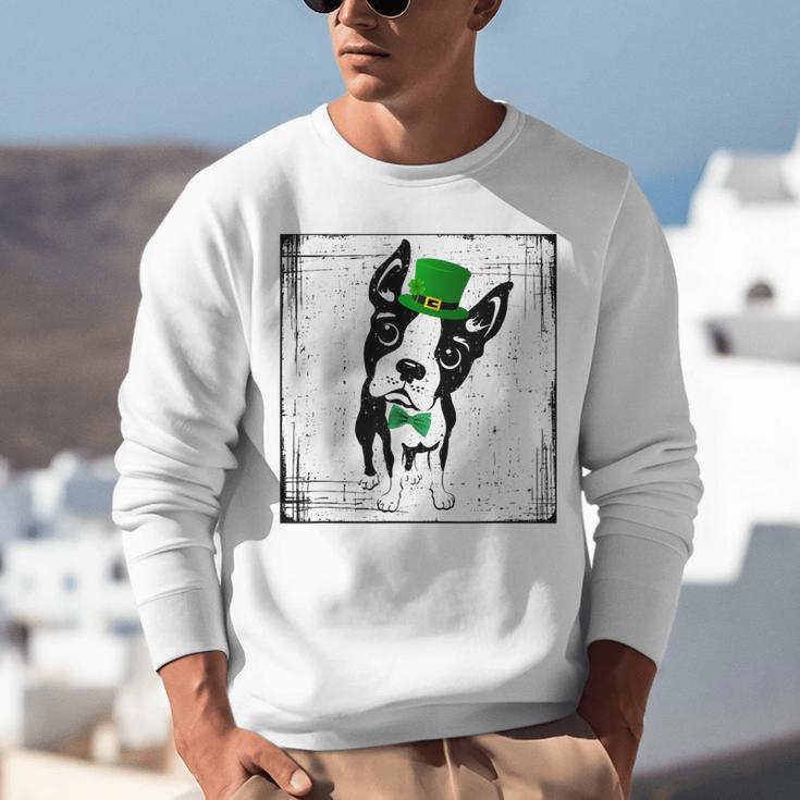 Cool Saint Patrick's Boston Terrier T Shirt For Dogs Lovers Unisex Sweatshirt, funny gift