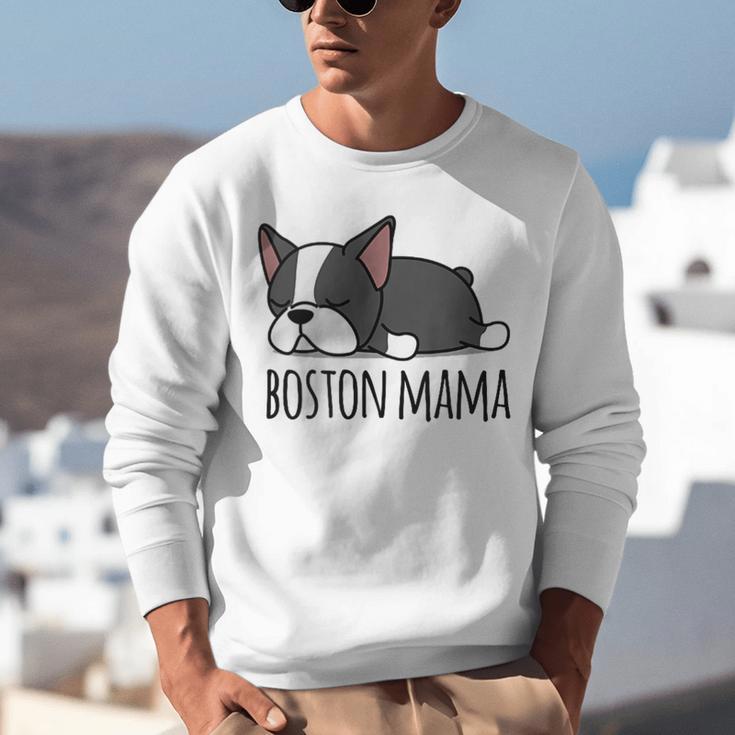 Cute Boston Terrier Boston Mama Unisex Sweatshirt, funny gift