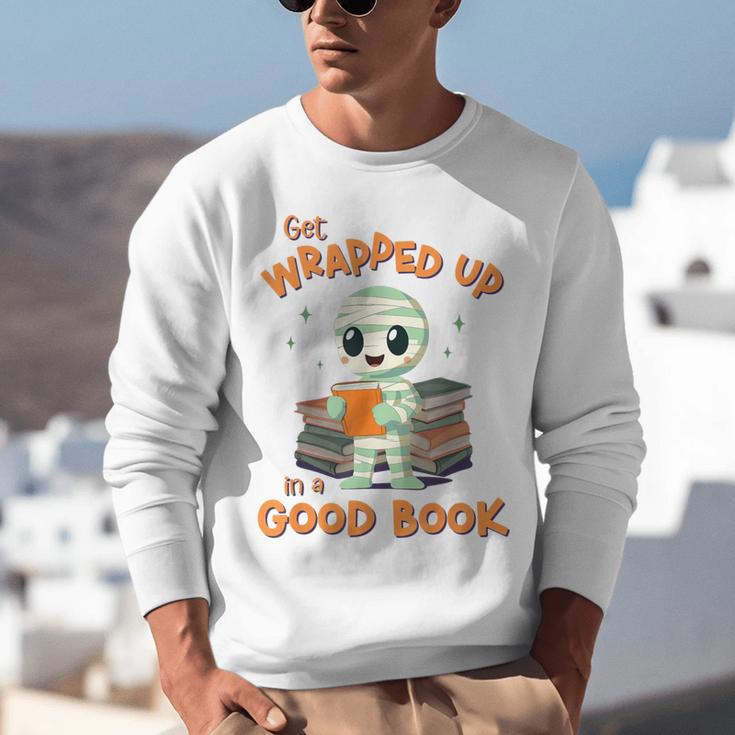 Cute Halloween Teacher Librarian Mummy Reading Books Unisex Sweatshirt, funny gift Cute Halloween Teacher Librarian Mummy Reading Books Unisex Sweatshirt, funny gift