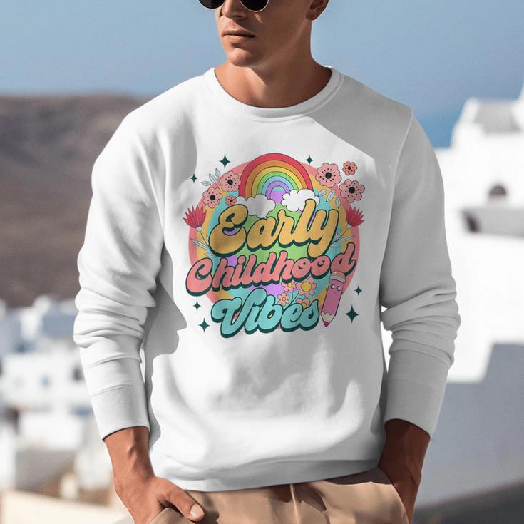 Daycare Teacher Daycare Provider Early Childhood Vibes Unisex Sweatshirt, funny gift Daycare Teacher Daycare Provider Early Childhood Vibes Unisex Sweatshirt, funny gift