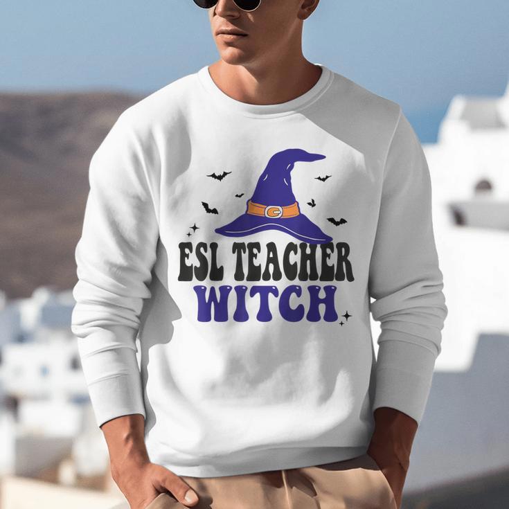 ESL Teacher Witch Halloween Matching Group Costume Unisex Sweatshirt, Esl Teacher Sweatshirts, funny gift ESL Teacher Witch Halloween Matching Group Costume Unisex Sweatshirt, Esl Teacher Sweatshirts, funny gift