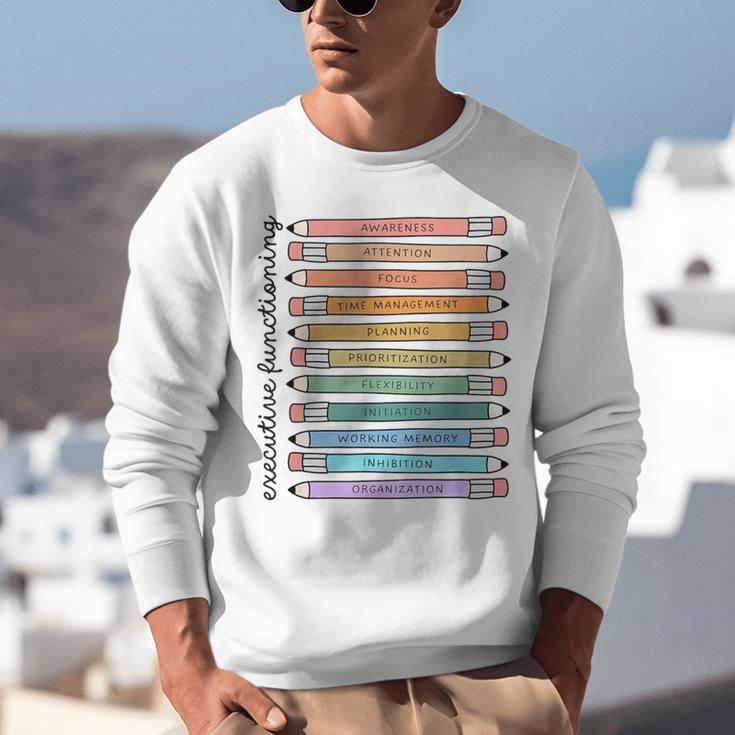 Executive Functioning Skills Back To School Sped Teacher SLP Unisex Sweatshirt, funny gift Executive Functioning Skills Back To School Sped Teacher SLP Unisex Sweatshirt, funny gift