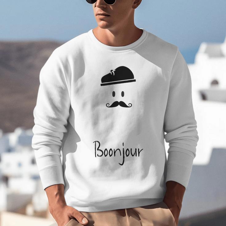 French Teacher Halloween Bonjour Ghost Unisex Sweatshirt, funny gift French Teacher Halloween Bonjour Ghost Unisex Sweatshirt, funny gift
