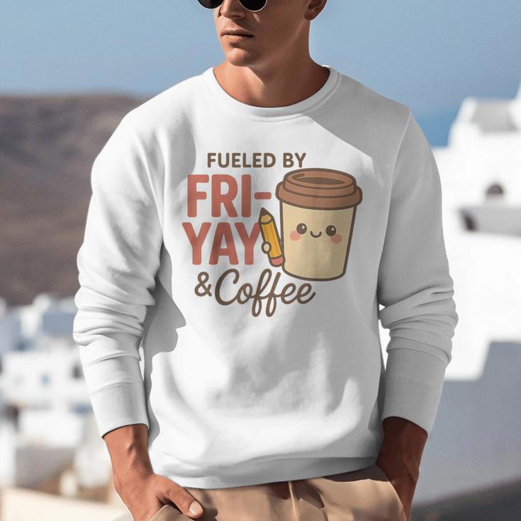 Friyay Teacher Coffee Friday School Cute Fri Yay Unisex Sweatshirt, funny gift