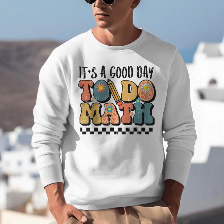 Good Day To Do Math Teacher Vintage Groovy Nerd Women Men Unisex Sweatshirt, Groovy Teacher Sweatshirts, funny gift Good Day To Do Math Teacher Vintage Groovy Nerd Women Men Unisex Sweatshirt, Groovy Teacher Sweatshirts, funny gift