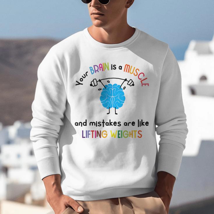 Growth Mindset Tee Teacher Quotes Men Women Kids Unisex Sweatshirt, funny gift