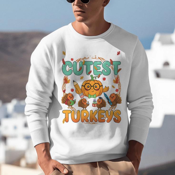 Humor I Teach The Cutest Turkeys Thanksgiving Teacher Unisex Sweatshirt, funny gift Humor I Teach The Cutest Turkeys Thanksgiving Teacher Unisex Sweatshirt, funny gift