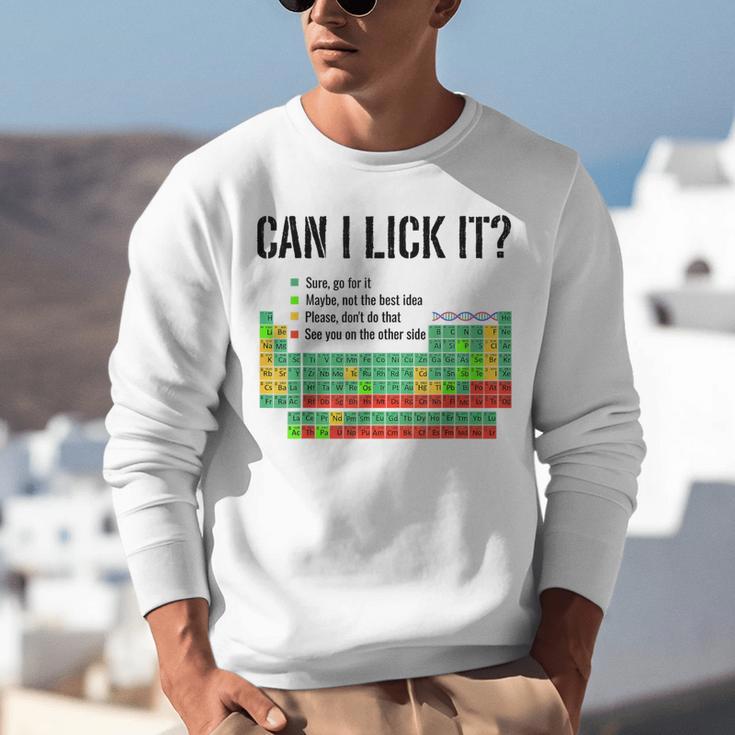 Can I Lick It Periodic Table Chart Science Teacher Unisex Sweatshirt, Science Teacher Sweatshirts, funny gift Can I Lick It Periodic Table Chart Science Teacher Unisex Sweatshirt, Science Teacher Sweatshirts, funny gift