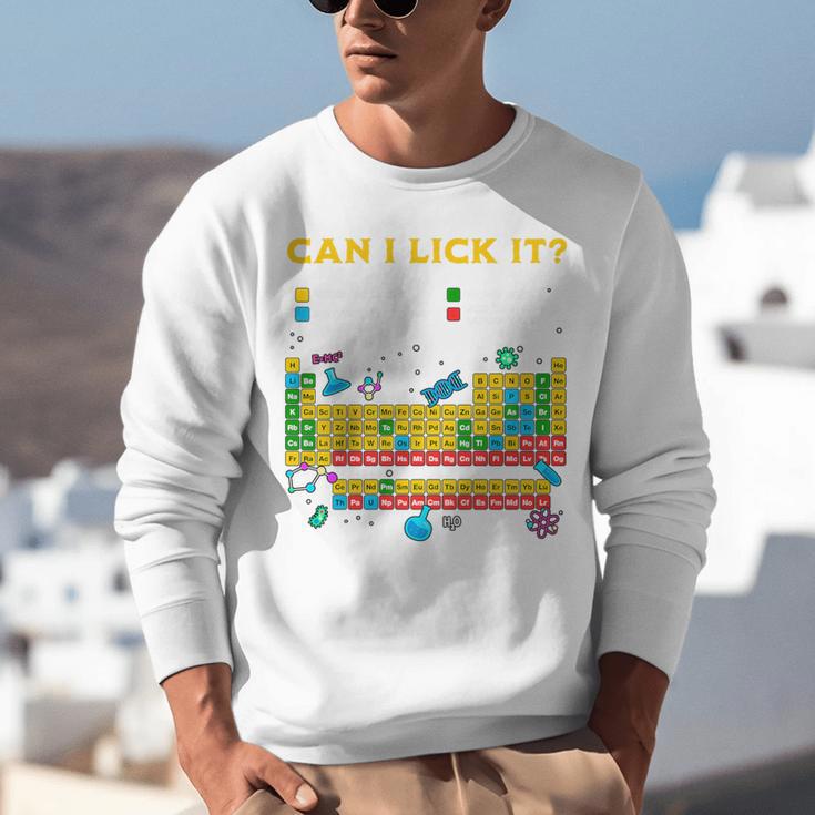 Can I Lick It Periodic Table Science Teacher Student Premium Tri-Blend Unisex Sweatshirt, Science Teacher Sweatshirts, funny gift Can I Lick It Periodic Table Science Teacher Student Premium Tri-Blend Unisex Sweatshirt, Science Teacher Sweatshirts, funny gift