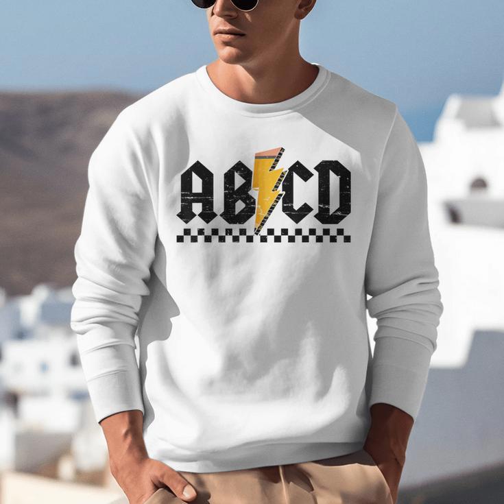 Lightning Pencil Rock'n Roll ABCD Teacher Back To School Kid Unisex Sweatshirt, funny gift Lightning Pencil Rock'n Roll ABCD Teacher Back To School Kid Unisex Sweatshirt, funny gift