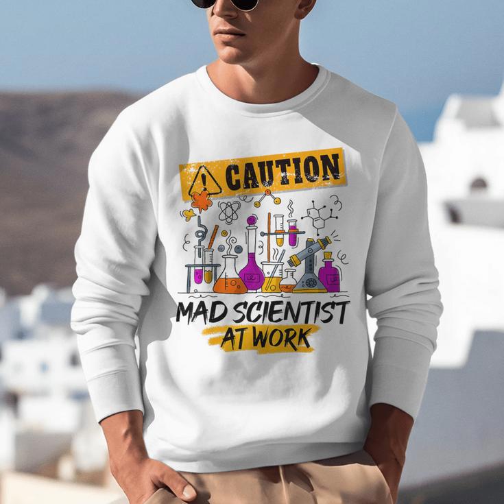 Mad Scientist Halloween Costume Science Teacher Unisex Sweatshirt, Science Teacher Sweatshirts, funny gift
