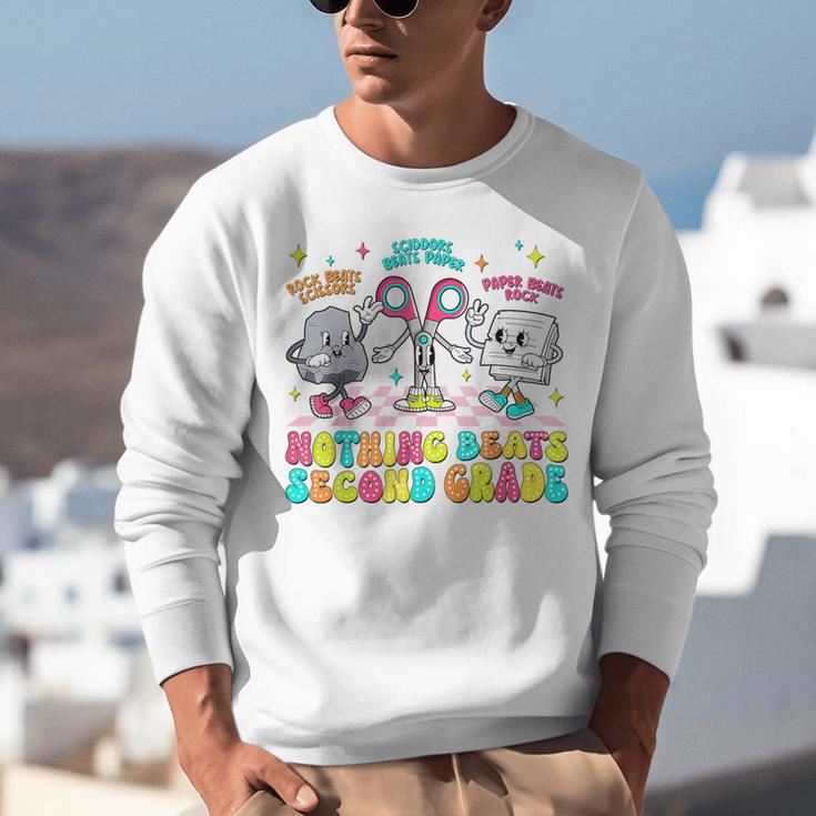 Nothing Beats 2nd Second Grade Back To School Teacher Kids Unisex Sweatshirt, 2nd Grade Teacher Sweatshirts, funny gift