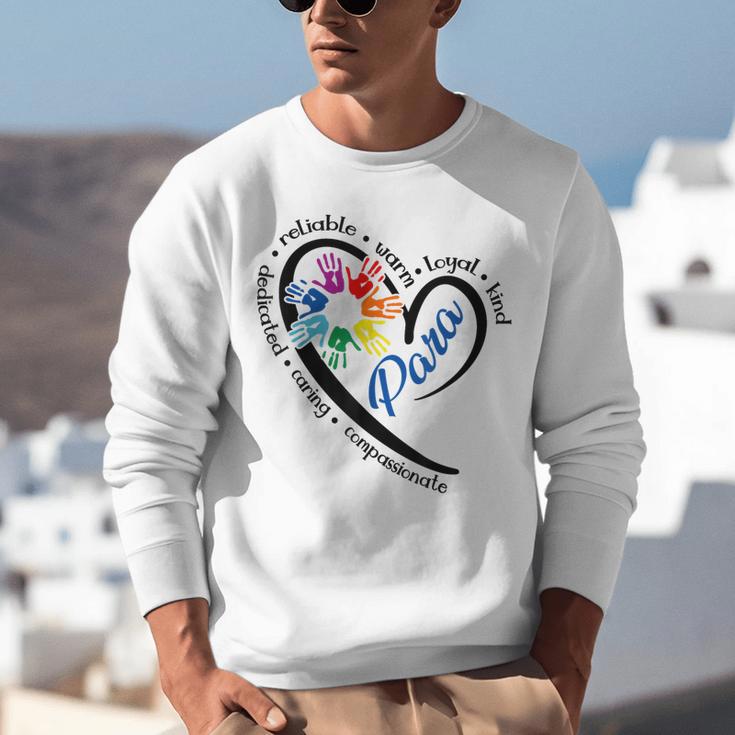 Para Heart Teacher Paraprofessional Paraeducator Men Women Unisex Sweatshirt, funny gift Para Heart Teacher Paraprofessional Paraeducator Men Women Unisex Sweatshirt, funny gift