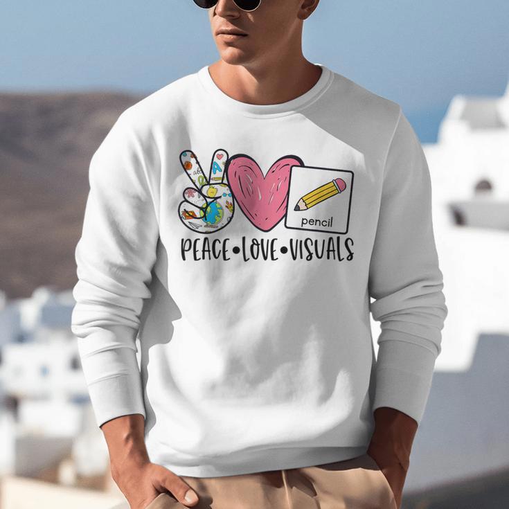 Peace Love Visuals Special Education Teacher Dream Team Unisex Sweatshirt, funny gift Peace Love Visuals Special Education Teacher Dream Team Unisex Sweatshirt, funny gift
