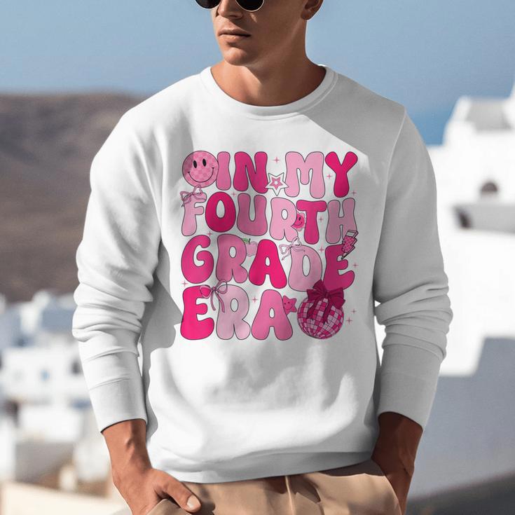 Pink Fourth Grade Era 4th Back To School Grade Teacher Unisex Sweatshirt, 4th Grade Teacher Sweatshirts, funny gift