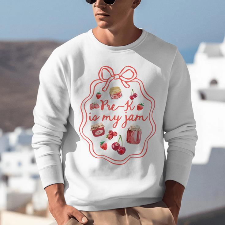 Preschool Pre-K Is My Jam Strawberry Girl Teacher Kids Unisex Sweatshirt, funny gift Preschool Pre-K Is My Jam Strawberry Girl Teacher Kids Unisex Sweatshirt, funny gift