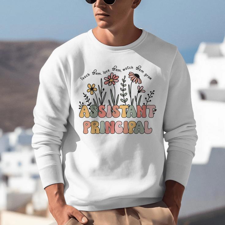 Retro Floral Assistant Principal Shirt For Teachers Day Unisex Sweatshirt, funny gift Retro Floral Assistant Principal Shirt For Teachers Day Unisex Sweatshirt, funny gift