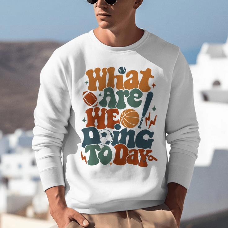 Retro PE Teacher What Are We Doing Today School Coach Women Unisex Sweatshirt, Pe Teacher Sweatshirts, funny gift Retro PE Teacher What Are We Doing Today School Coach Women Unisex Sweatshirt, Pe Teacher Sweatshirts, funny gift